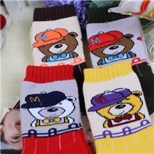 【M仔熊宝宝】旭威／秋冬纯棉毛圈袜／保暖／松口／宝宝袜批发