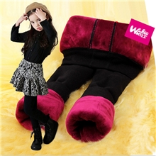 娃宝童装2013冬季新品韩版三层加绒特厚保暖裤打底裤长裤