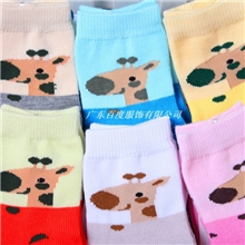 【长颈鹿】旭威／纯棉儿童袜子／无骨缝合松口／批发（1－3）52６