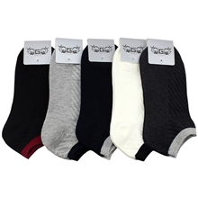 厂家直销夏季男袜韩国纯棉休闲斜条纹短筒男士袜子袜子批发城