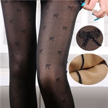 冬季打底裤秋冬款加绒加厚假透肉竹炭保暖提花连裤袜踩脚女士大码