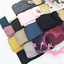 秋冬必备日单彩色全棉加厚连裤袜多色入