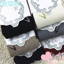 日系正品！秋冬新品高品质精梳棉膝盖猫咪女式连裤袜打底袜