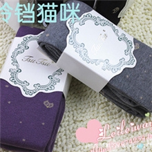 2013秋冬新款tsutsu全棉金银丝刺绣猫猫铃铛连裤袜