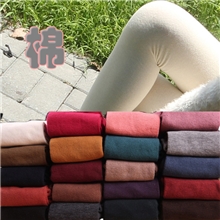 批发新款百搭糖果色棉袜连裤袜ML0045连裤袜秋冬200针棉平板