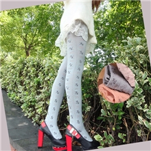 MK0063批发外贸日单Collocation竖条纹小碎花秋冬棉连裤袜批