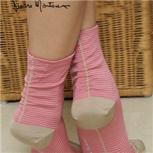 袜子批发外贸原单collocation时尚细横条全棉2012新女袜MT0059