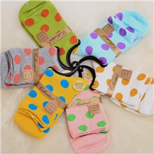 MT0060彩色波点collocation外贸时尚全棉日韩女袜批发