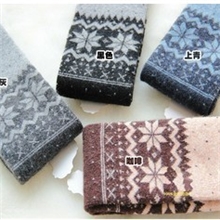 韩版2013款暗色系雪花点点拼色袜套兔羊毛羊绒靴套腿套堆堆袜女