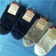 淘宝爆款无印良品纯棉加厚40克宽松口男袜加厚日单男袜袜子批发