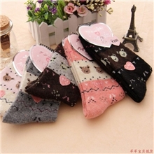 10双起售外贸兔羊毛袜子女短袜厂家批发保暖透气日系卡通袜
