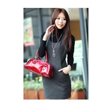 女装批发秋冬毛呢连衣裙无袖背心裙收腰大码连衣裙修身毛呢裙