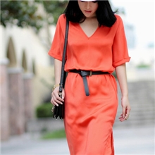 欧洲站2013夏装新款女装雪纺短袖连衣裙v领长裙批发淘宝爆款655