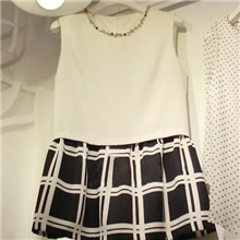 2013夏季新款韩版镶钻显瘦格子连衣裙女大码宽松连衣裙