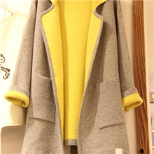 新款毛呢外套秋装女装大码修身韩版毛呢西装大衣外套优质加厚版