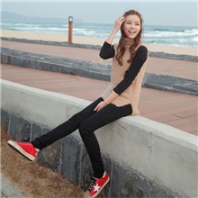 秋冬新款韩版潮女裤新款牛仔裤弹力修身显瘦小脚裤黑色铅笔裤