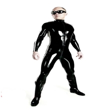 ds男女同款连体漆皮舞台装钢管舞服DS夜店酒吧热舞装表演服