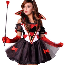 3309万圣节女巫女王服红心黑桃皇后装公主裙服饰夜店DS演出服批发