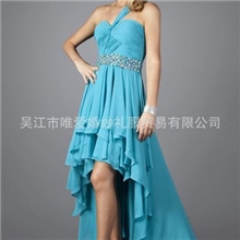 前短后长雪纺婚纱礼服苏州虎丘厂家直销批发情淑缘婚纱礼服