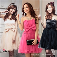 2013韩版蕾丝蓬蓬小礼服晚宴蝴蝶结婚宴伴娘敬酒服8895