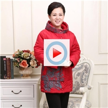 厂家直销中老年女装大码保暖棉衣中年妈妈装连帽棉服棉袄外套批发