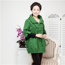 厂家批发中老女女装大码风衣宽松中年女装气质高档秋冬外套新款