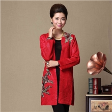 2013秋款中老年时尚秋冬女装高贵个性时尚女式风衣外套一款三色