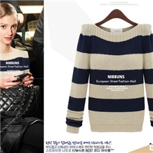 zara女装欧洲站2013新款秋装长袖女式毛衣针织衫圆领套头毛衣女