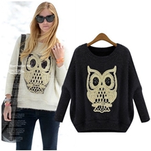 2013新款zara女装秋冬装韩版长袖蝙蝠衫毛衣宽松大码针织上衣外套