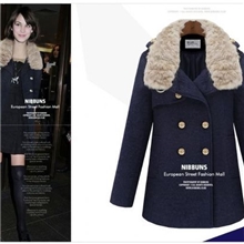 zara2013秋冬新款欧美中长款毛呢外套妮子大衣修身呢大衣女外套