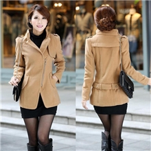 秋装新款韩版女式修身毛呢外套女装毛呢短外套女式毛呢外套女