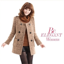 2013秋冬装韩版呢子大衣修身毛呢大衣毛呢外套女