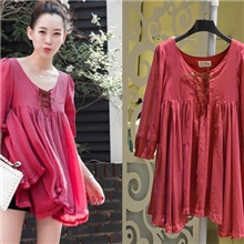 现货！2013最新夏季韩版女装休闲百搭雪纺上衣连衣裙#997