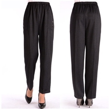 新款中老年冬装女裤加绒裤子休闲裤老人珊瑚绒内胆女装裤冬季棉裤