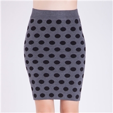 2013秋季新款圆点提花针织包臀裙韩版波点弹力修身毛衣半身裙