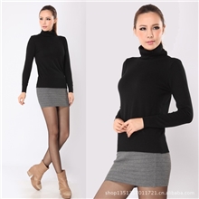 织客尚品2012冬季新款高领品质打底衫百搭纯色女装