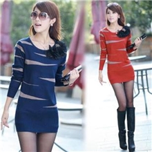 现货批发厂家2013新款韩版圆领打底衫简约中长款加厚毛衣