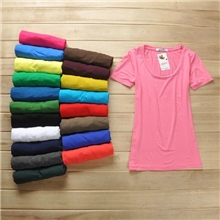 春夏女装修身正品莫代尔上衣短袖圆领打底女T恤糖果色厂家批发