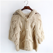 2013秋装薄款韩版宽松手织开衫毛衣外套可代发