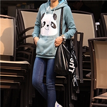 【秋冬新品】韩版女式连帽套头卫衣多色搭款搭色卫衣批发