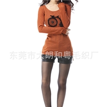 厂家生产订做女装毛衣针织衫加工提供女式来样来图女装毛衣