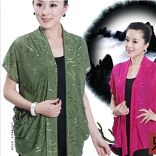 中老年女装加肥大短袖上衣妈妈套装衬衣两件套女夏装梦2件装#