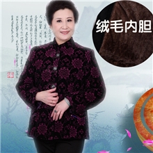 批发中老年女装妈妈装棉服大码加厚绒毛内胆老年人棉衣老奶奶装