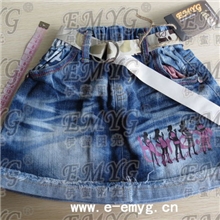 限量促销童装短裙精品儿童装牛仔短裙便宜批发(No.116)