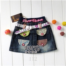 女童特价直销童装牛仔裙(No.112)