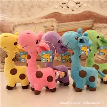 李宇春同款长颈鹿毛绒玩具彩鹿梅花鹿娃娃儿童玩具毛绒公仔批发