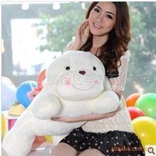 （亏本50）70厘米笑脸狗贵宾狗趴趴狗毛绒玩具卖疯了！