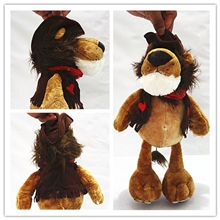 马达加斯加毛绒玩具正品牛仔狮子小号公仔生日七夕节礼物