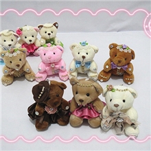 正品毛绒玩具公主泰迪熊小号挂件公仔节日礼品礼物