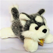 毛绒玩具正品趴趴哈士奇狗狗公仔布娃娃小号生日情人节礼物